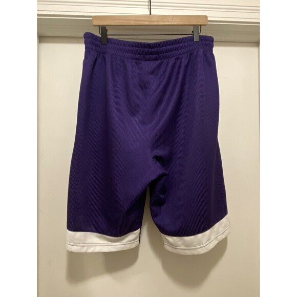 Vtg UNDER ARMOUR 90S  2000s Jock Basketball Purple Loose Shorts RARE L - Picture 4 of 5